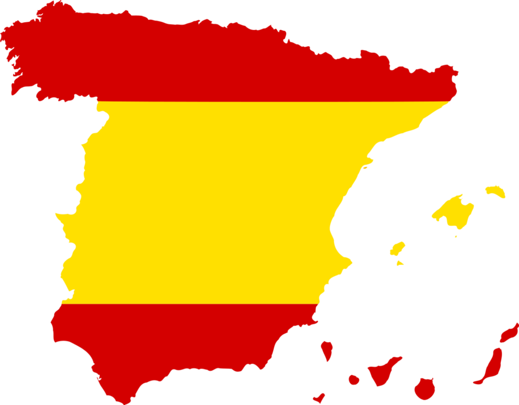 spain Spain Flag Map