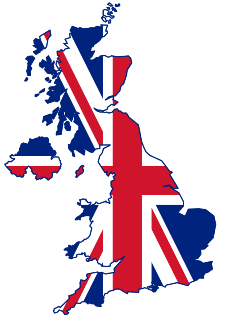 uk UK Flag Map